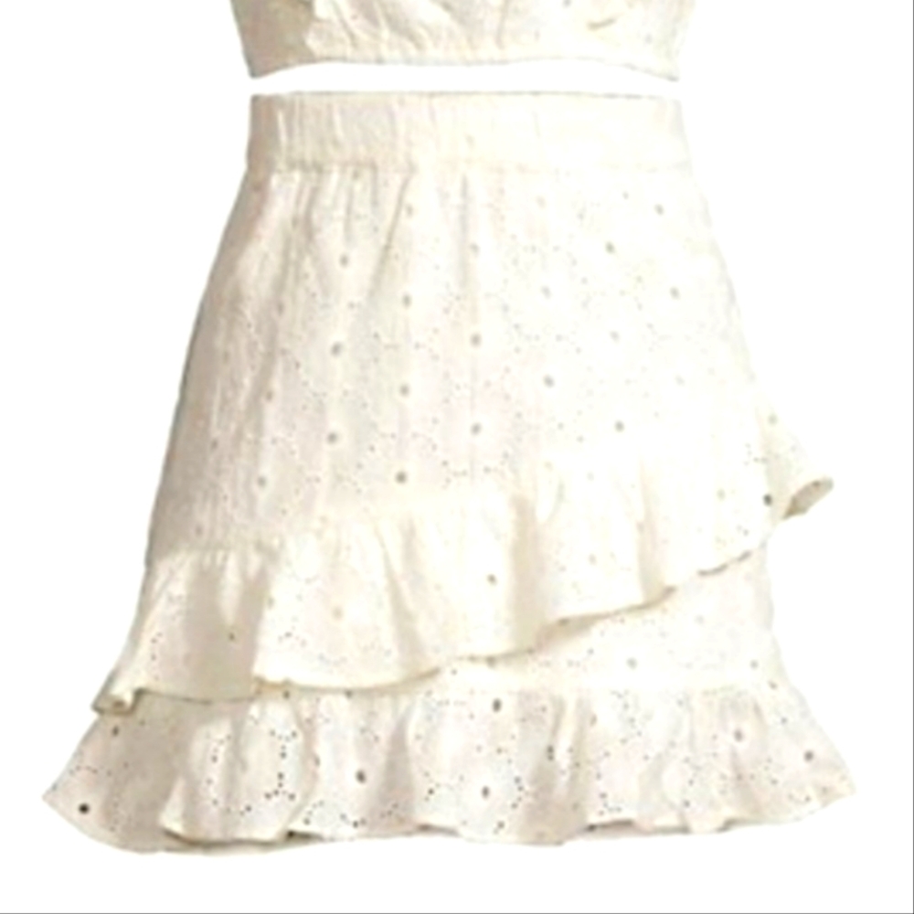 Avec Les Filles Crop Top & Mini Skirt Set Size S - Picture 4 of 4